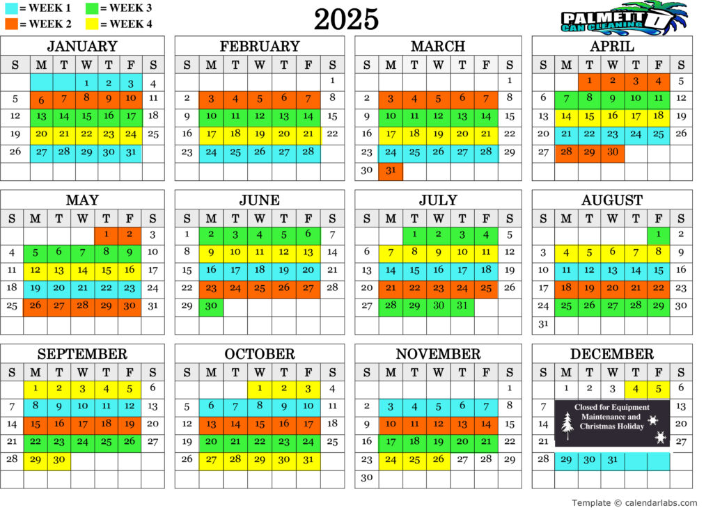 Can Cleaning Schedule
